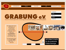 Tablet Screenshot of grabung-ev.de